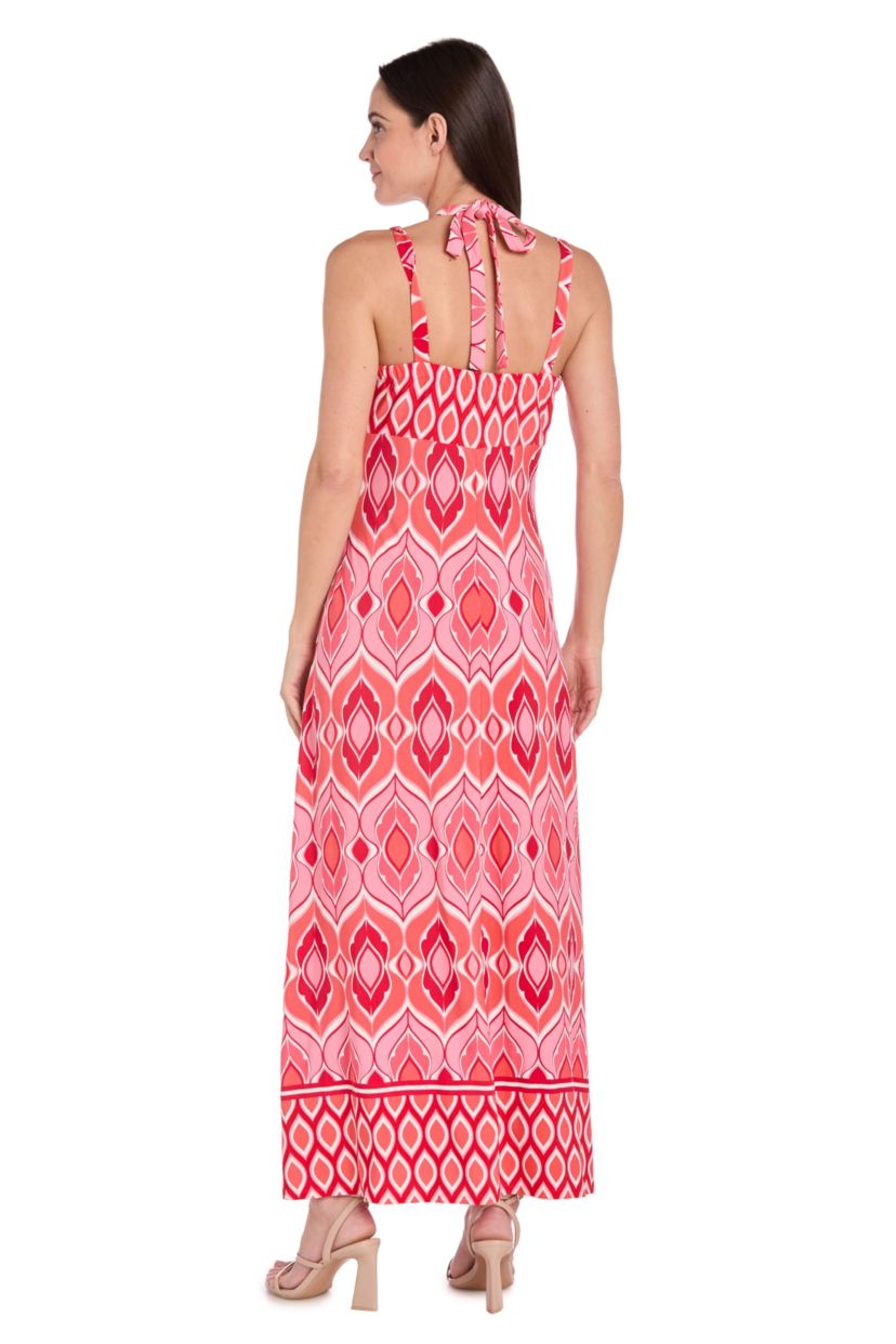 Maxi Geo Print With O Ring and Necklace