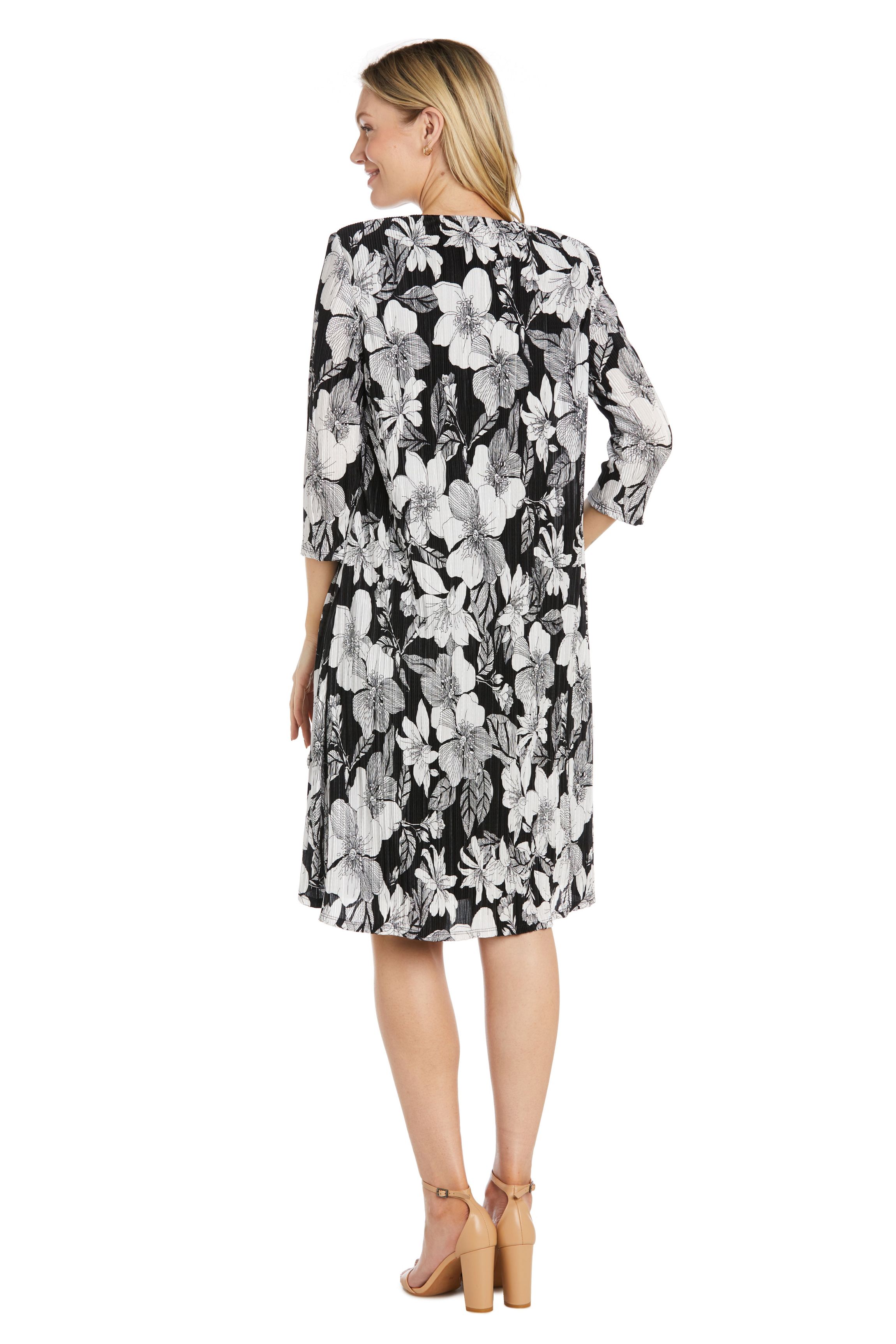 2Pc Print Bodre And Ity Fly Away Jacket Dress