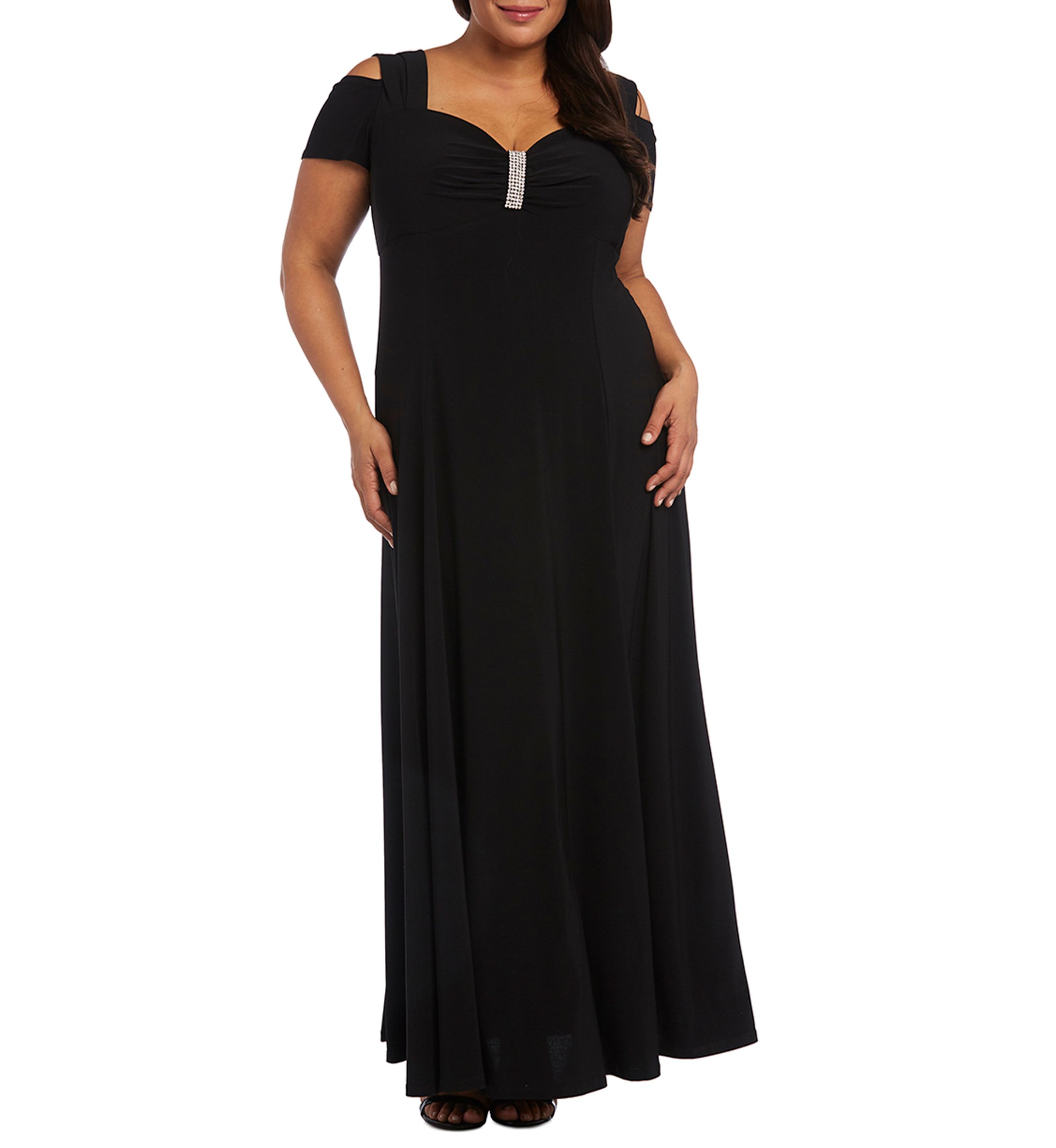 Cold Shoulder Long Dress