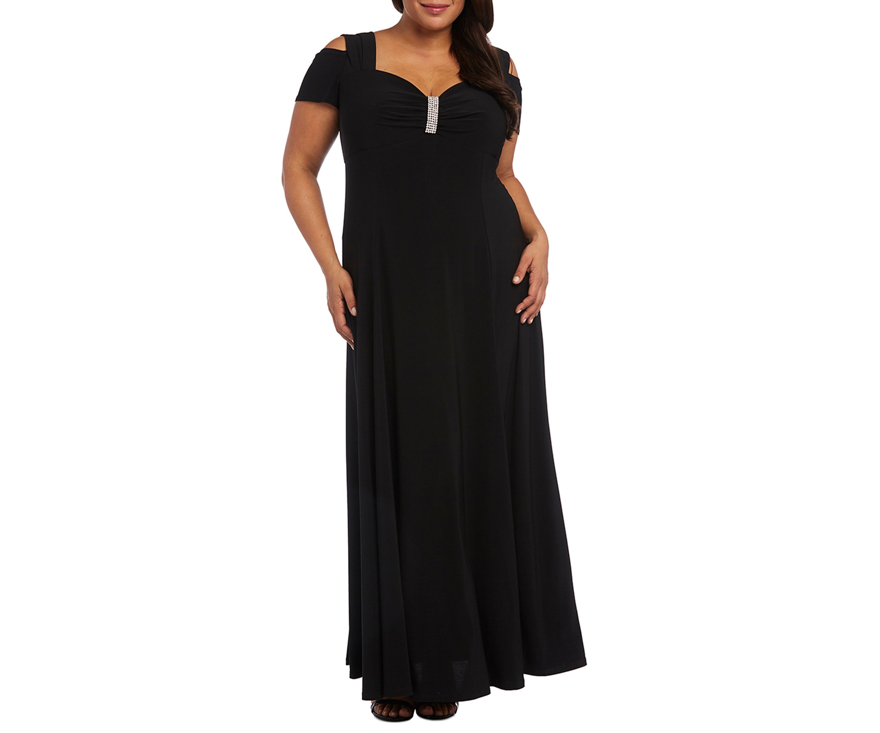 Cold Shoulder Long Dress