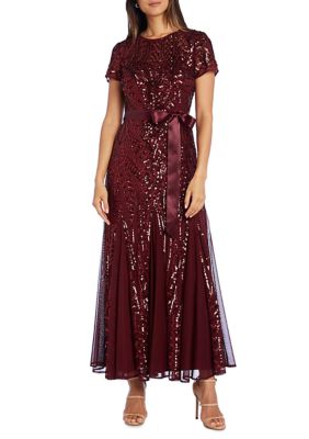 sequence long gown style