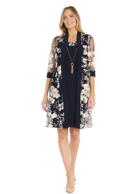 Women's Floral Printed Jacket Dress