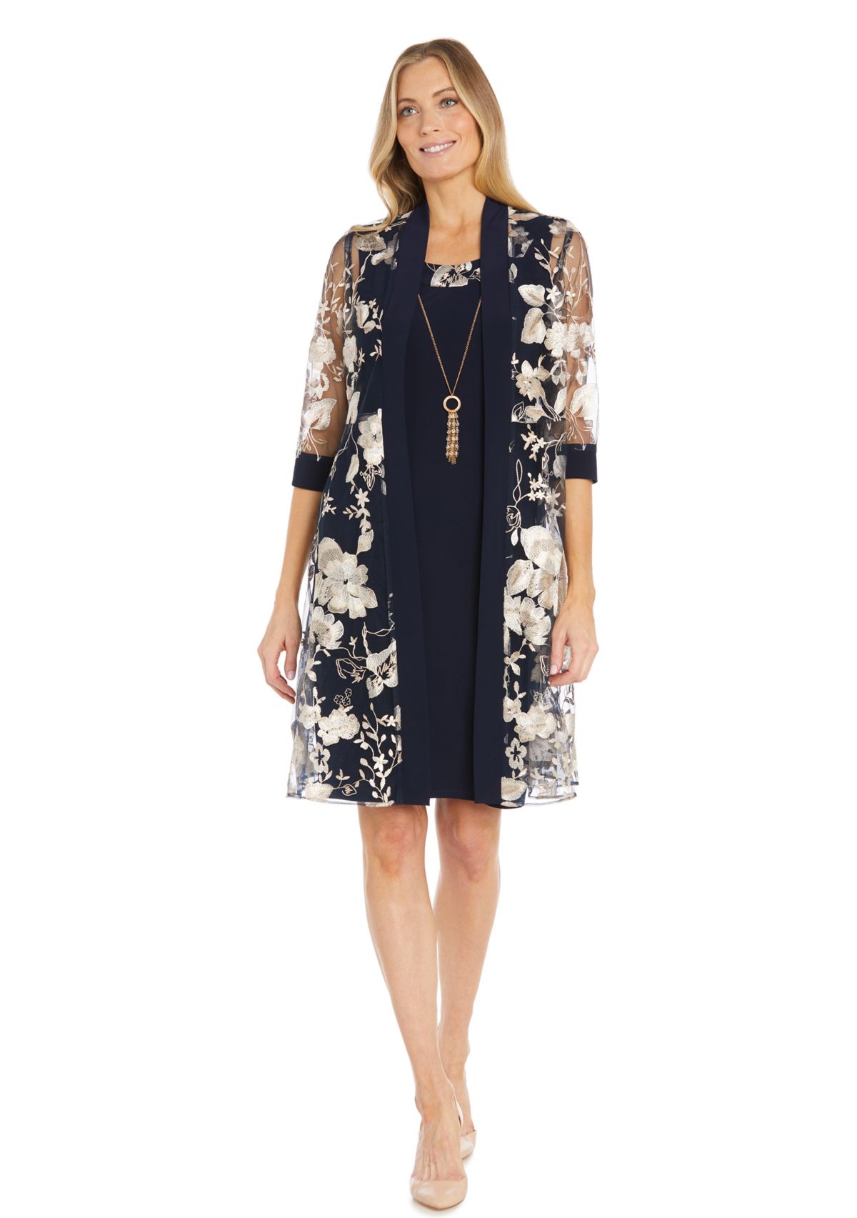 Womens Floral Printed Jacket Dress