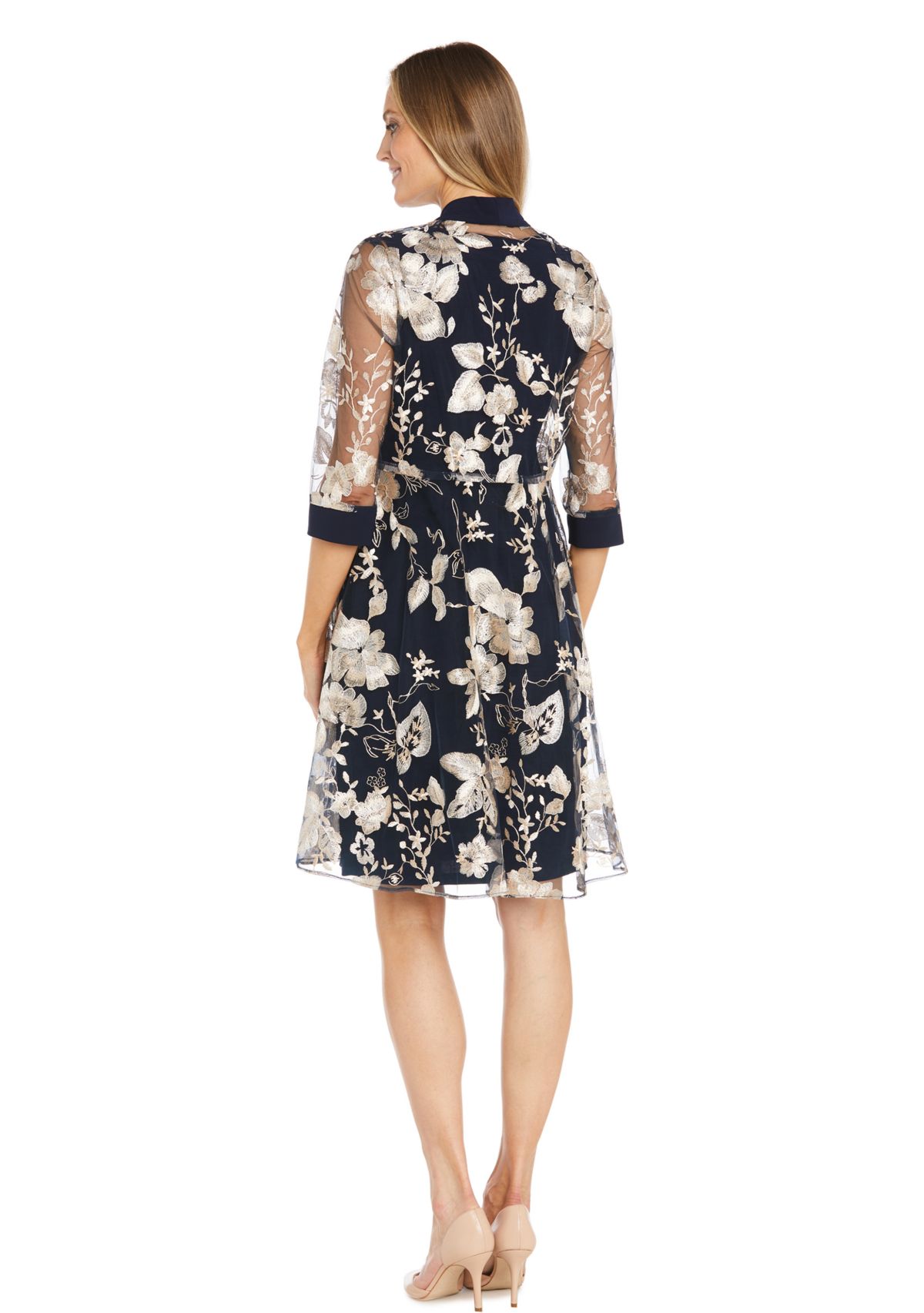 Womens Floral Printed Jacket Dress