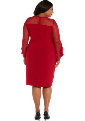 Belk plus 2025 size red dresses