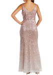Womens Long Sequined Gown