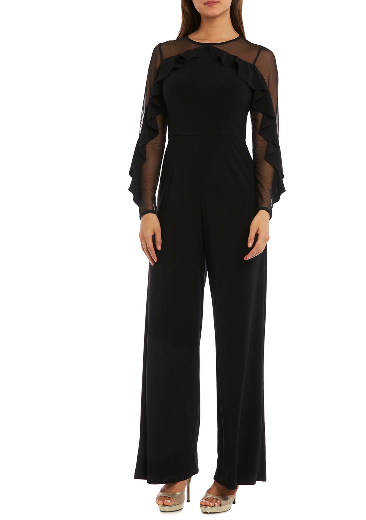 Petite Ruffle Jumpsuit