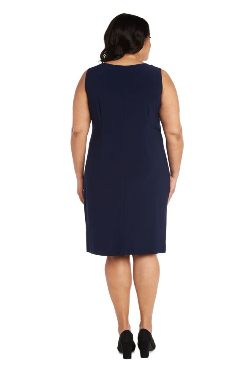 2Pc Flair Body 3 4 Sleeve Jacket Dress