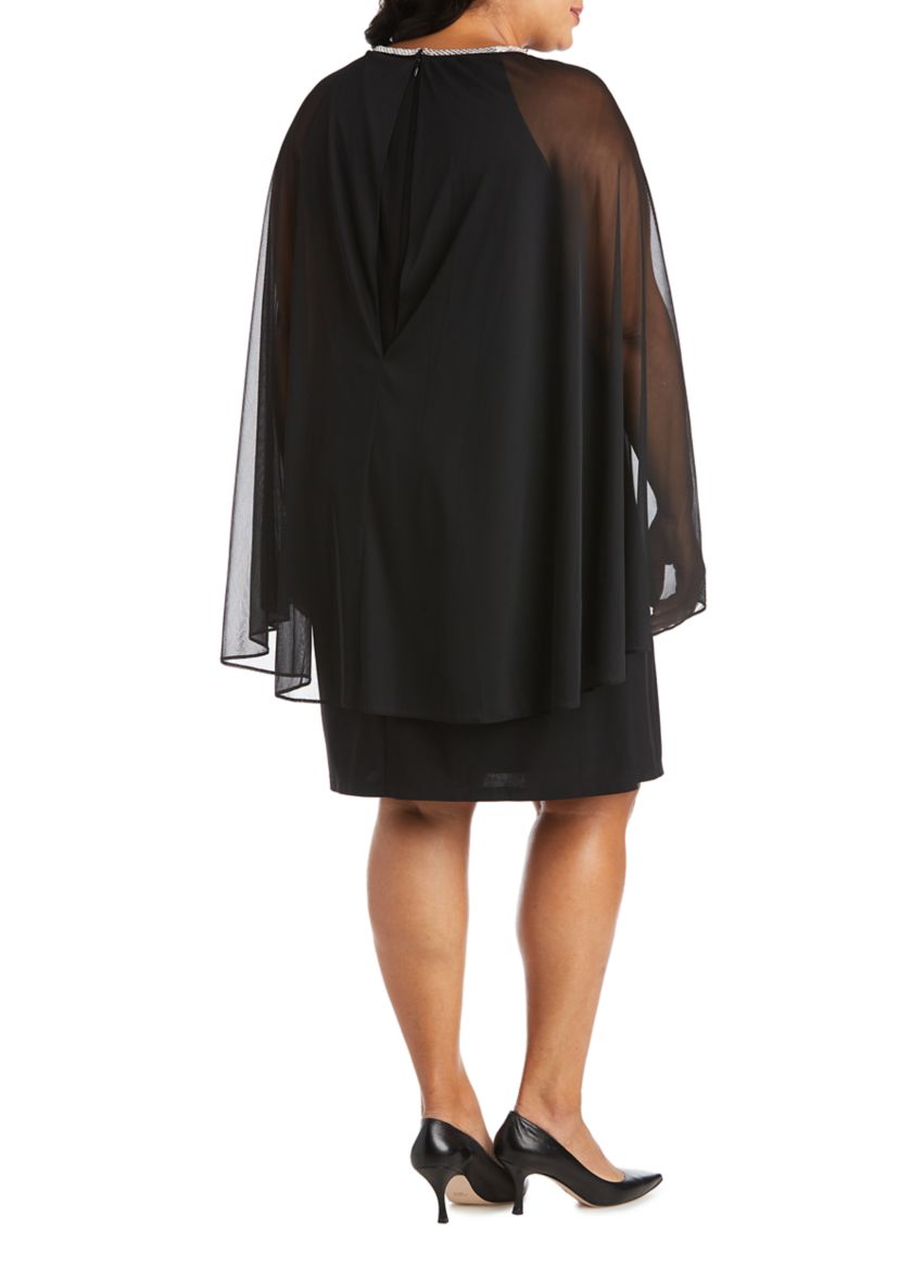1Pc Short Mjc And Ity Dress With Rouched Neck