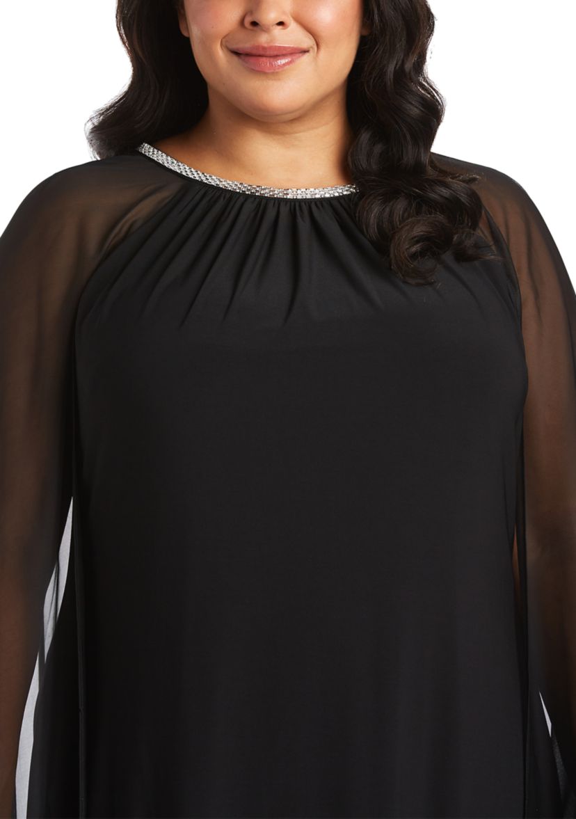 1Pc Short Mjc And Ity Dress With Rouched Neck