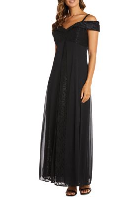 R&m Richards Missy Women's Off The Shoulder Gown