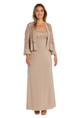 2Pc Flyaway Sleeve And Empire Waist Jacket Dress