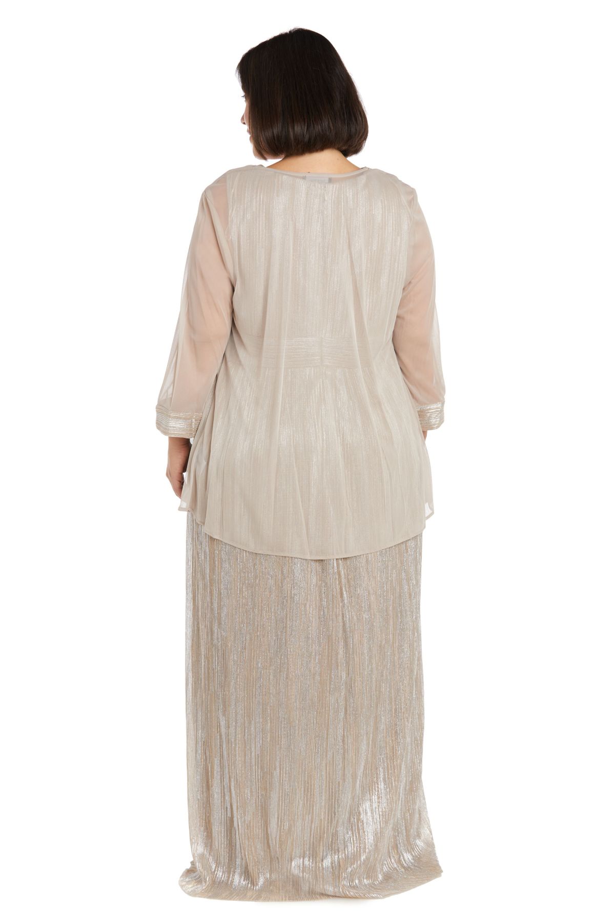 Long Foil Jacket Dress