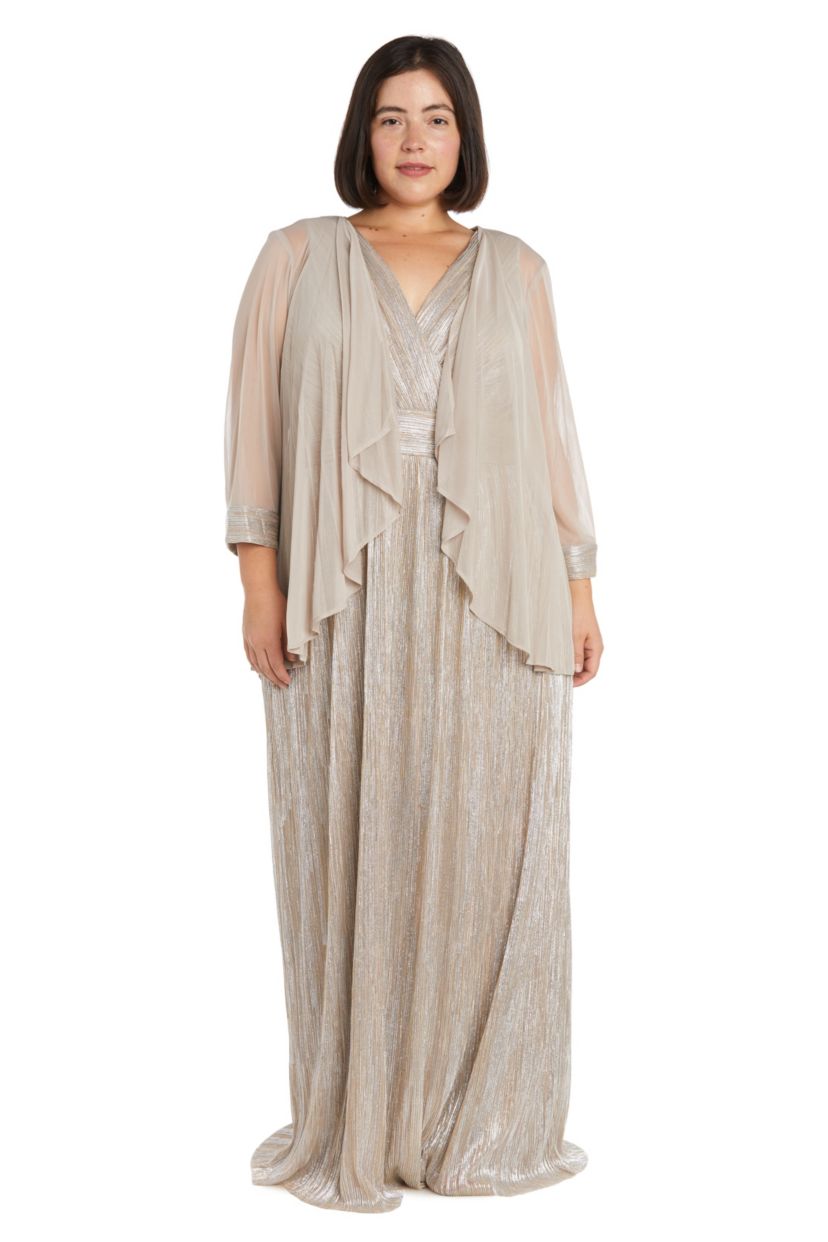 Long Foil Jacket Dress