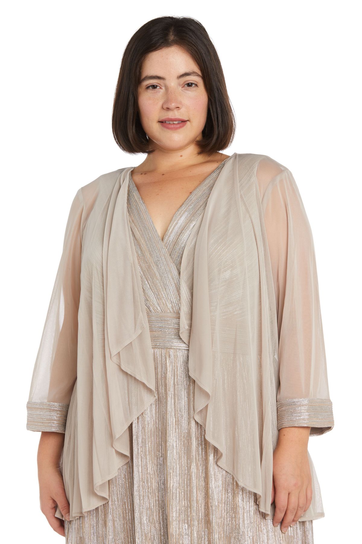 Long Foil Jacket Dress