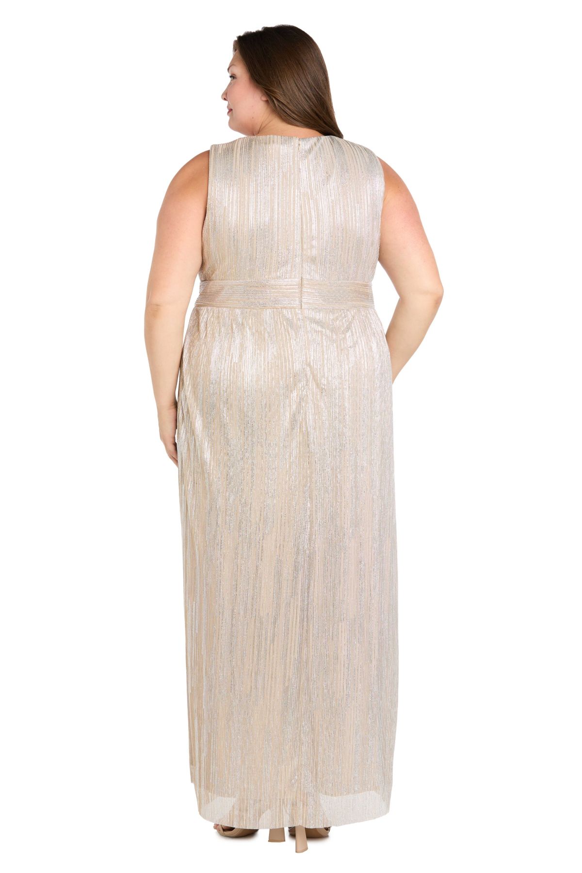 Long Foil Jacket Dress