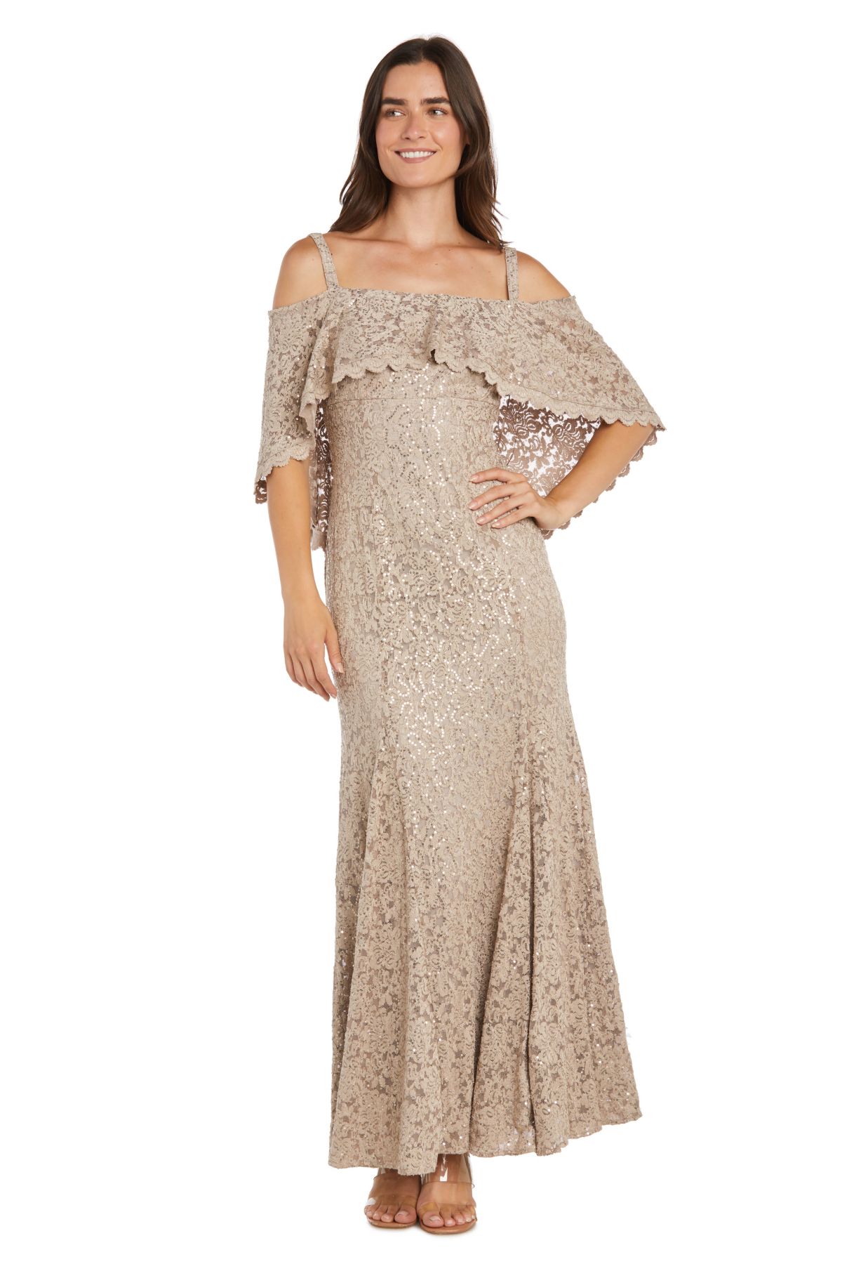 Missy Long Sequin Lace Mermaid Dress