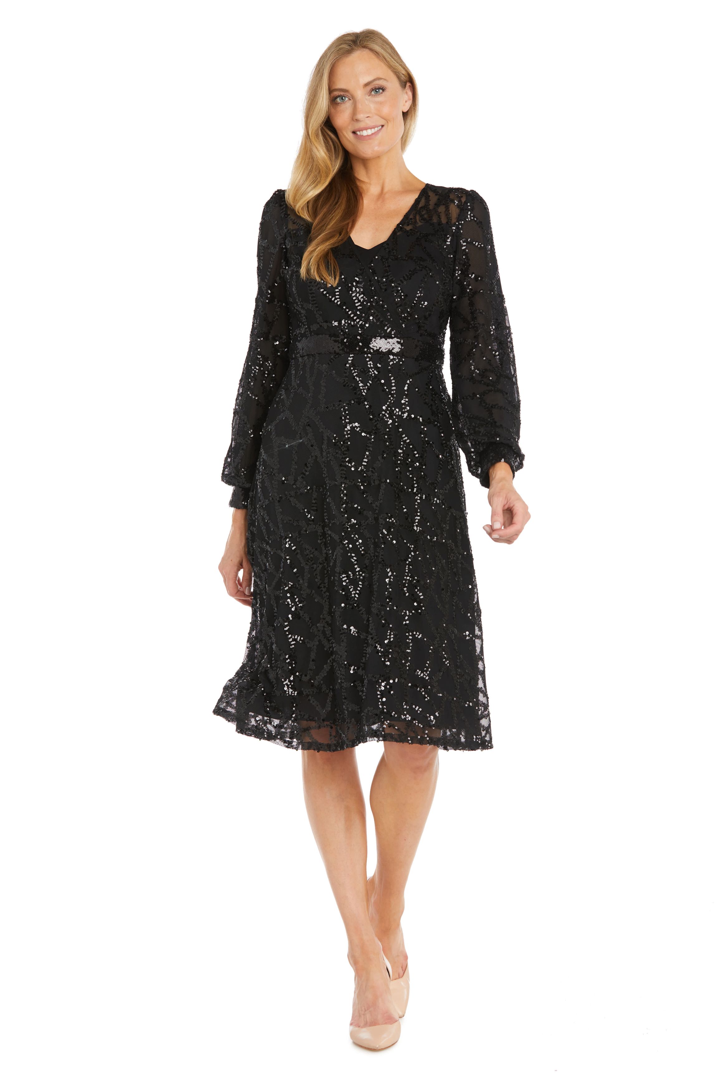 belk black cocktail dresses Nox Anabel -A843 Sequin Strapless A-Line Short Cocktail Dress 6 / Black