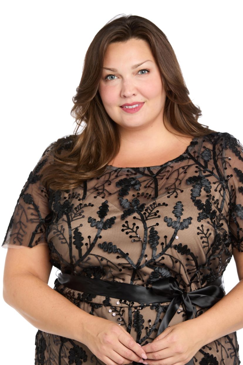 Long Dress w Contrast Lining