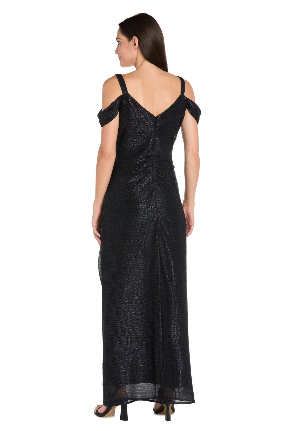 Off The Shoulder Metallic Dress