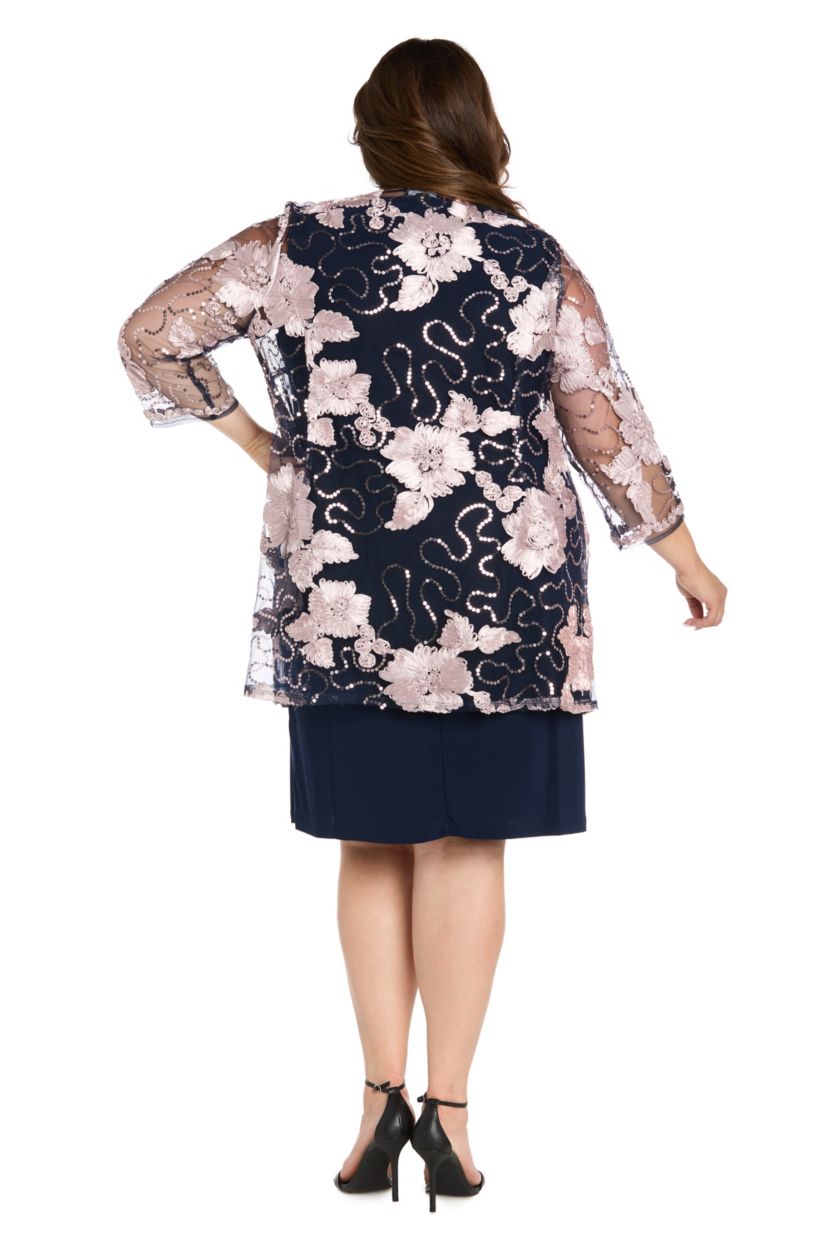 2 Tone Short Jacket Dress