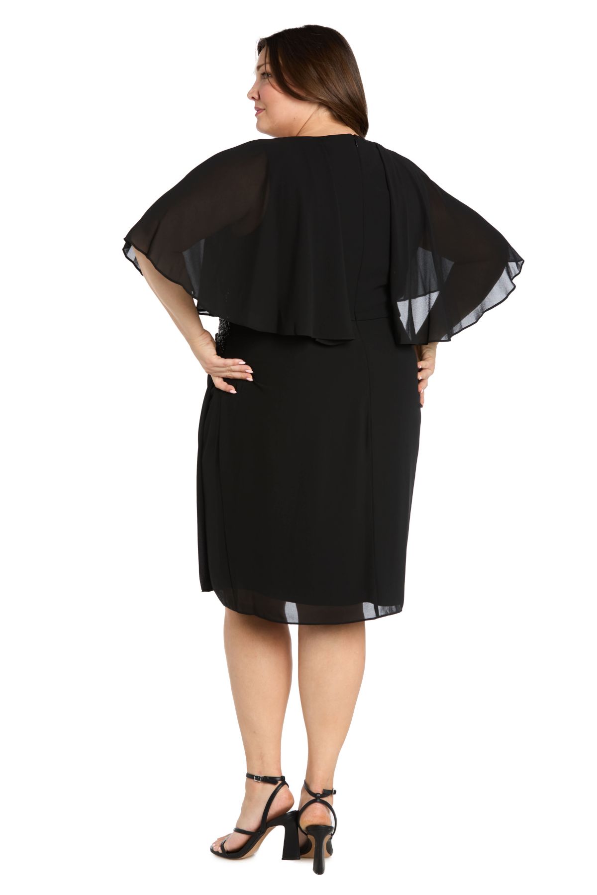 Chiffon Capelet Dress