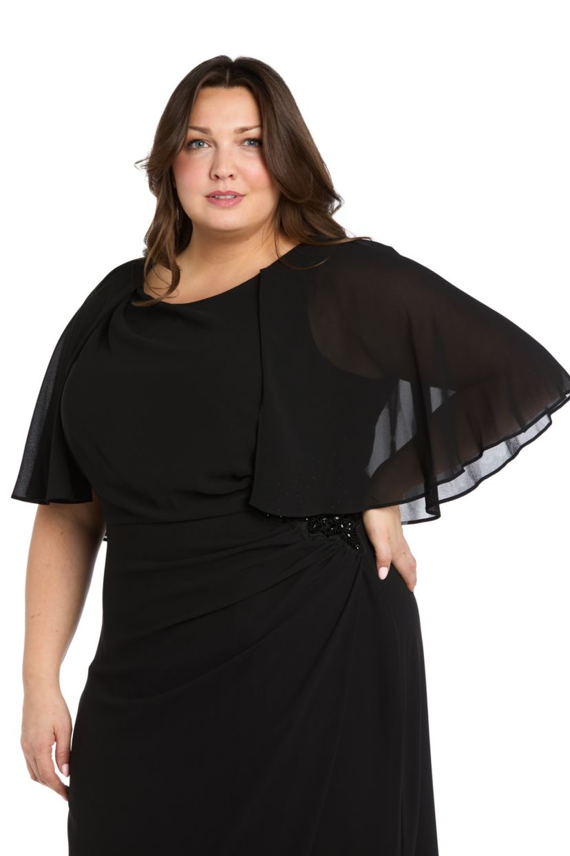 Chiffon Capelet Dress