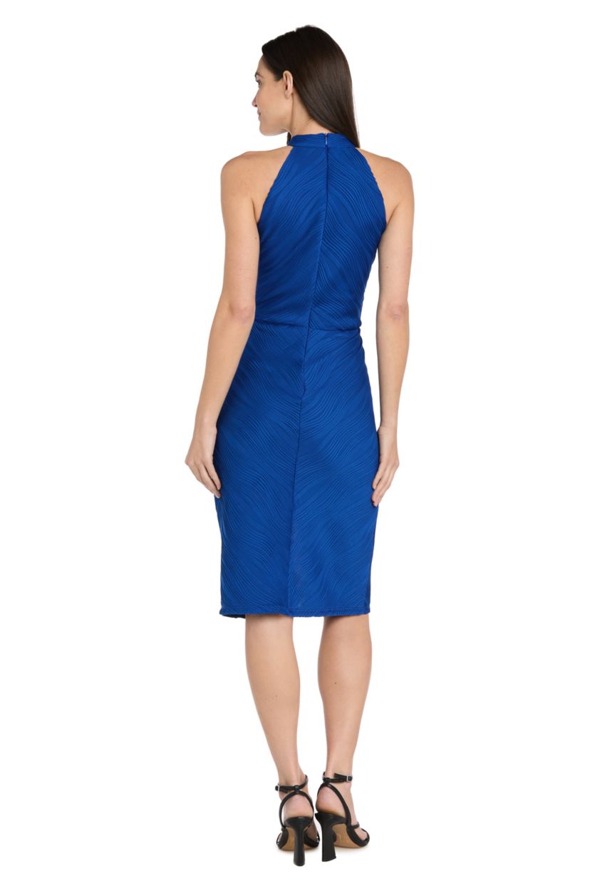 Short Rib Knit Halter Dress
