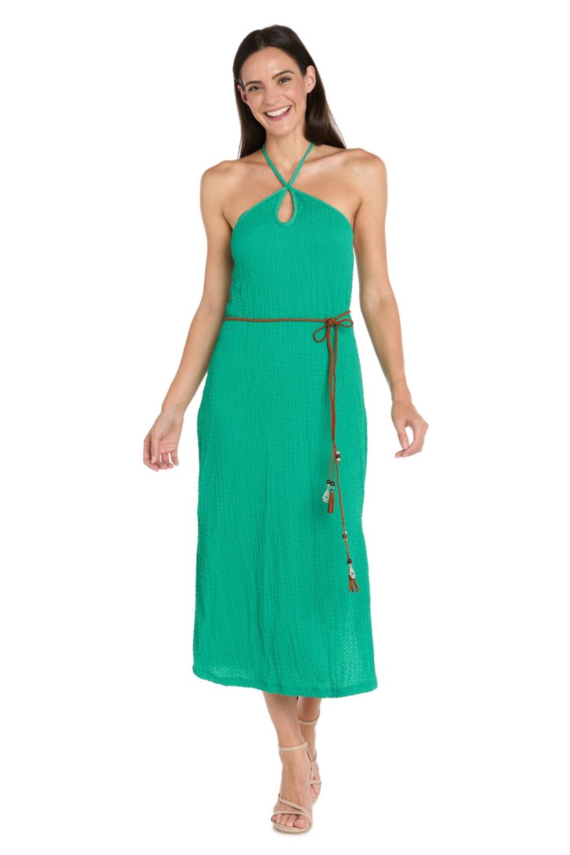 Missy 1Pc Texture Knit Keyhole with Belt