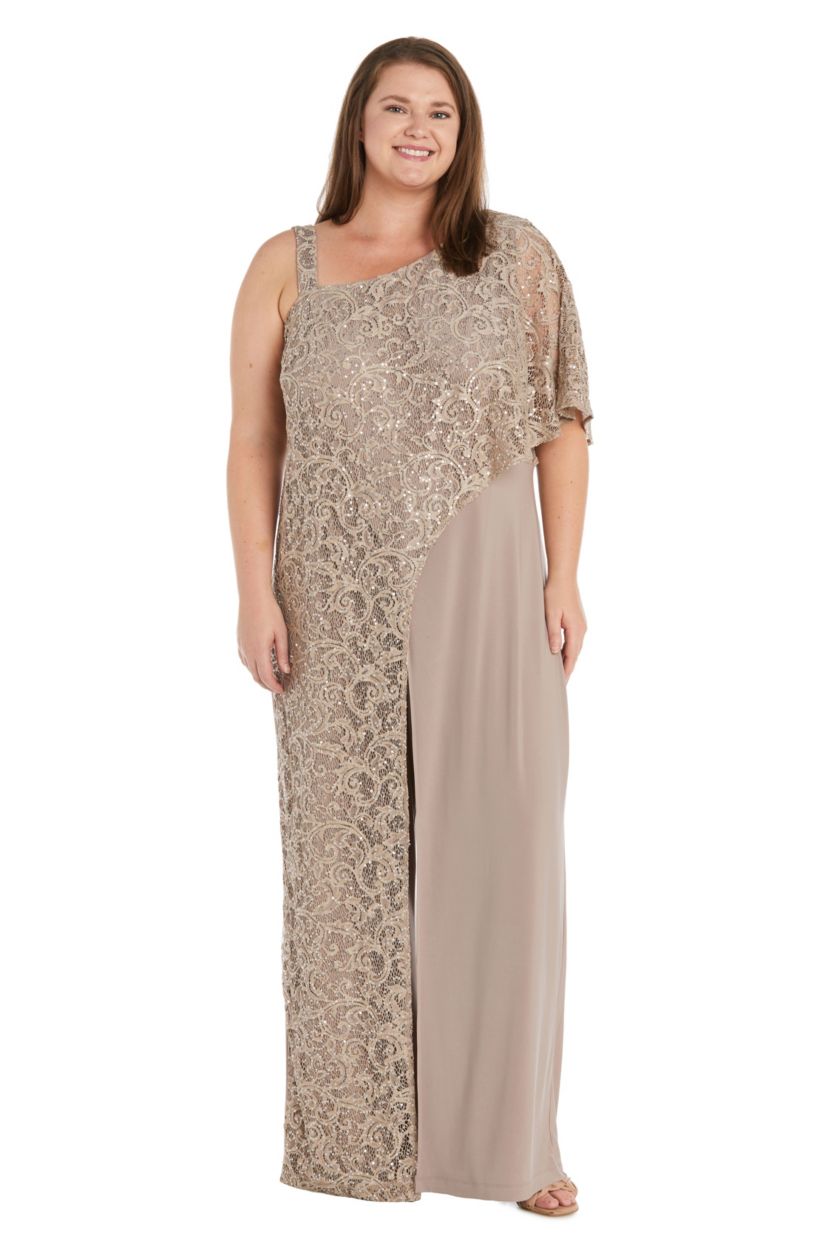 1Pc Emb Sequins Lace Caplet Jumpsuit With Straps