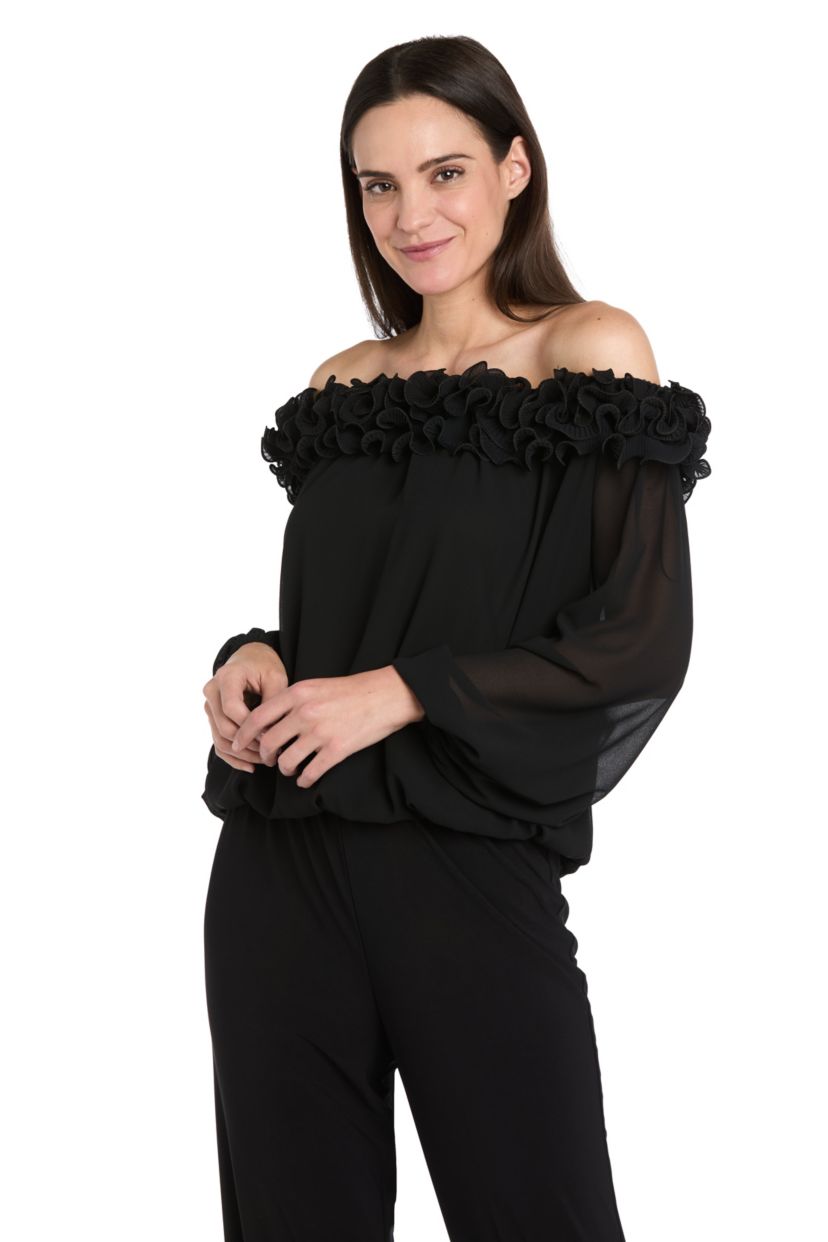 Ruffle Trim Top