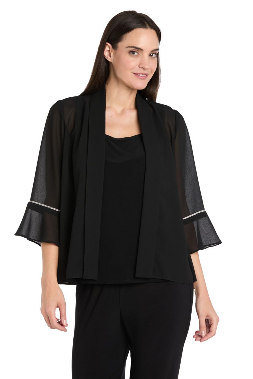 Jacket w Rhinestone Trim