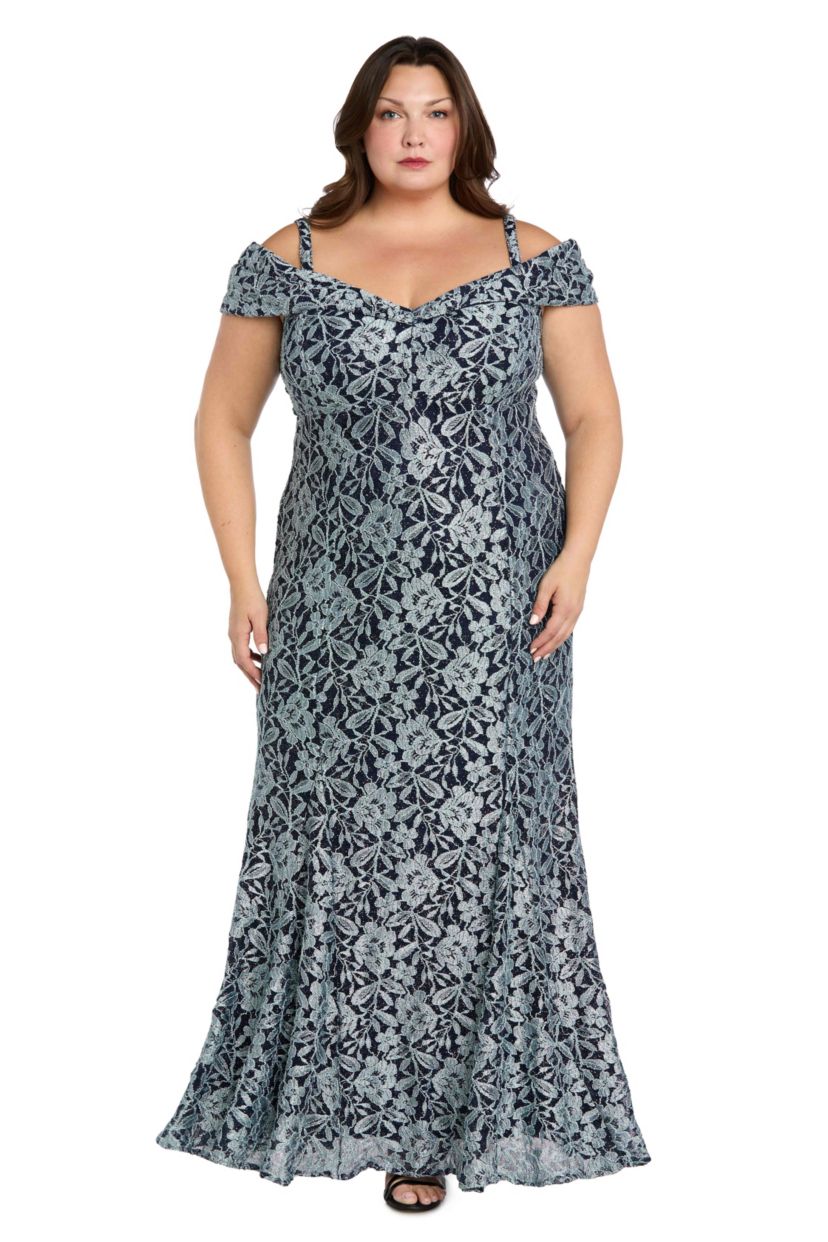 Glitter Lace Long Dress