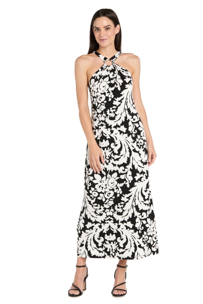 Missy 1Pc Tie Back Maxi Dress