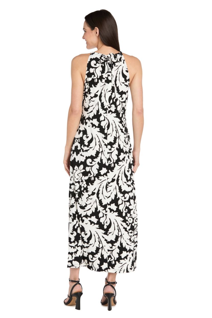 Missy 1Pc Tie Back Maxi Dress