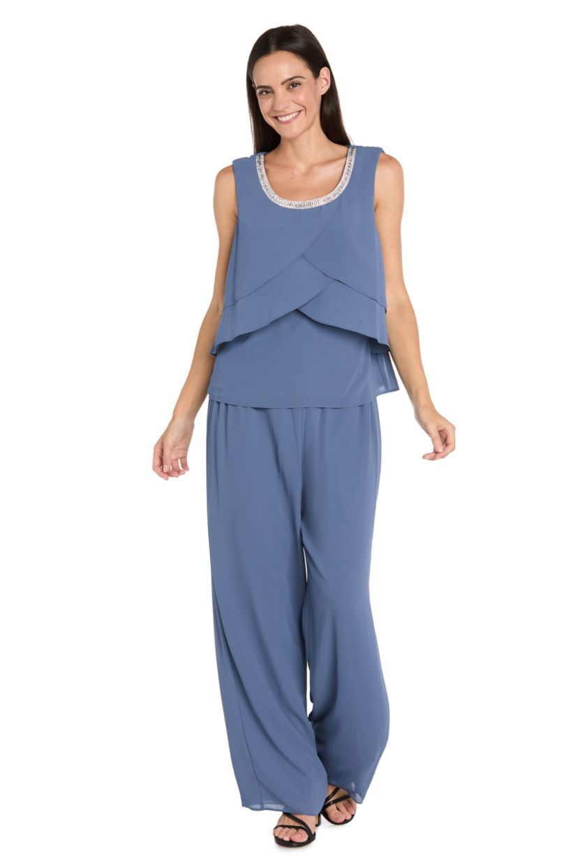 3pc Chiffon Souffle Pantsuit