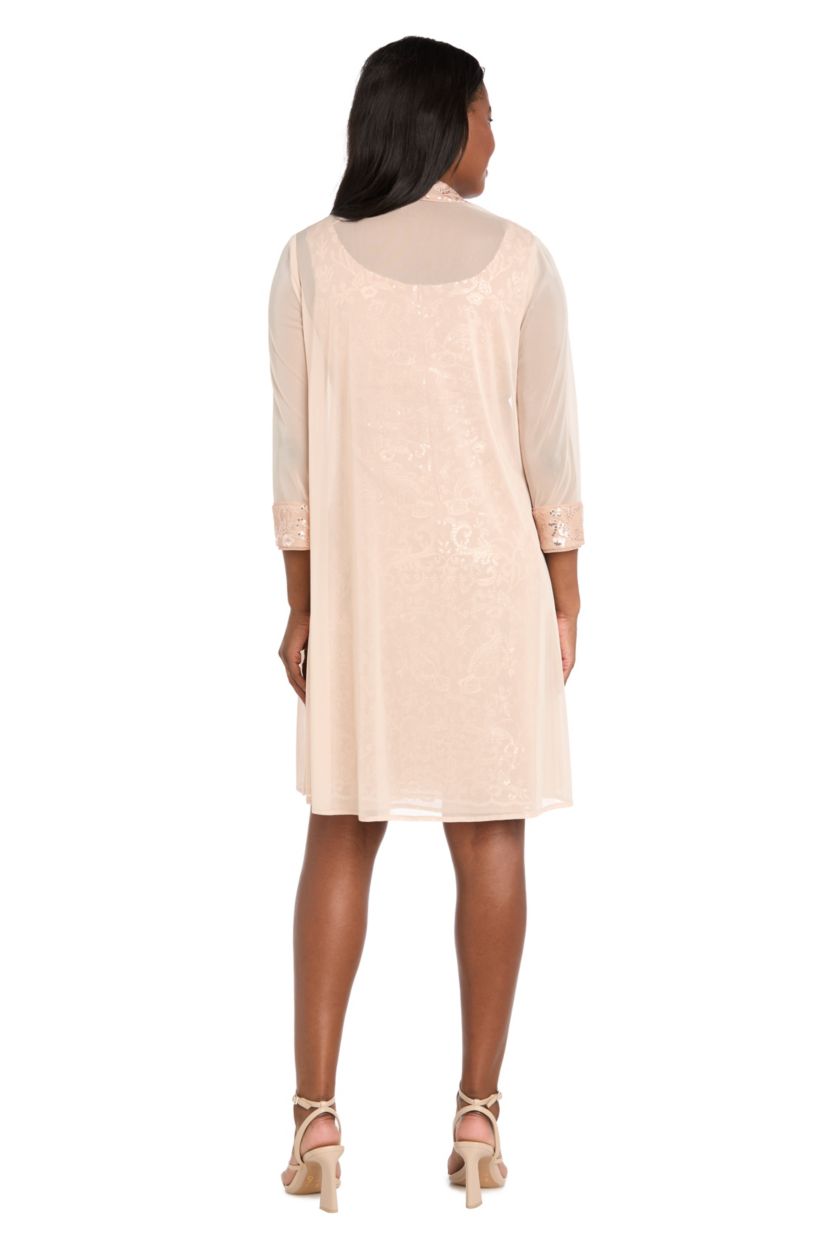 Sheer Matte Jacket Dress