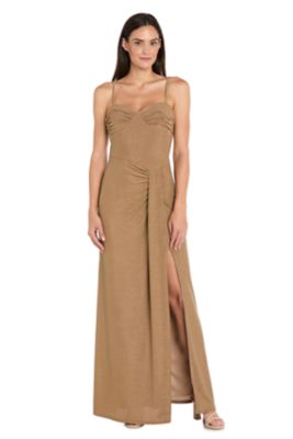 green emerald velvet dress BELLE OF THE BALL METALLIC MAXI DRESS – AKIRA