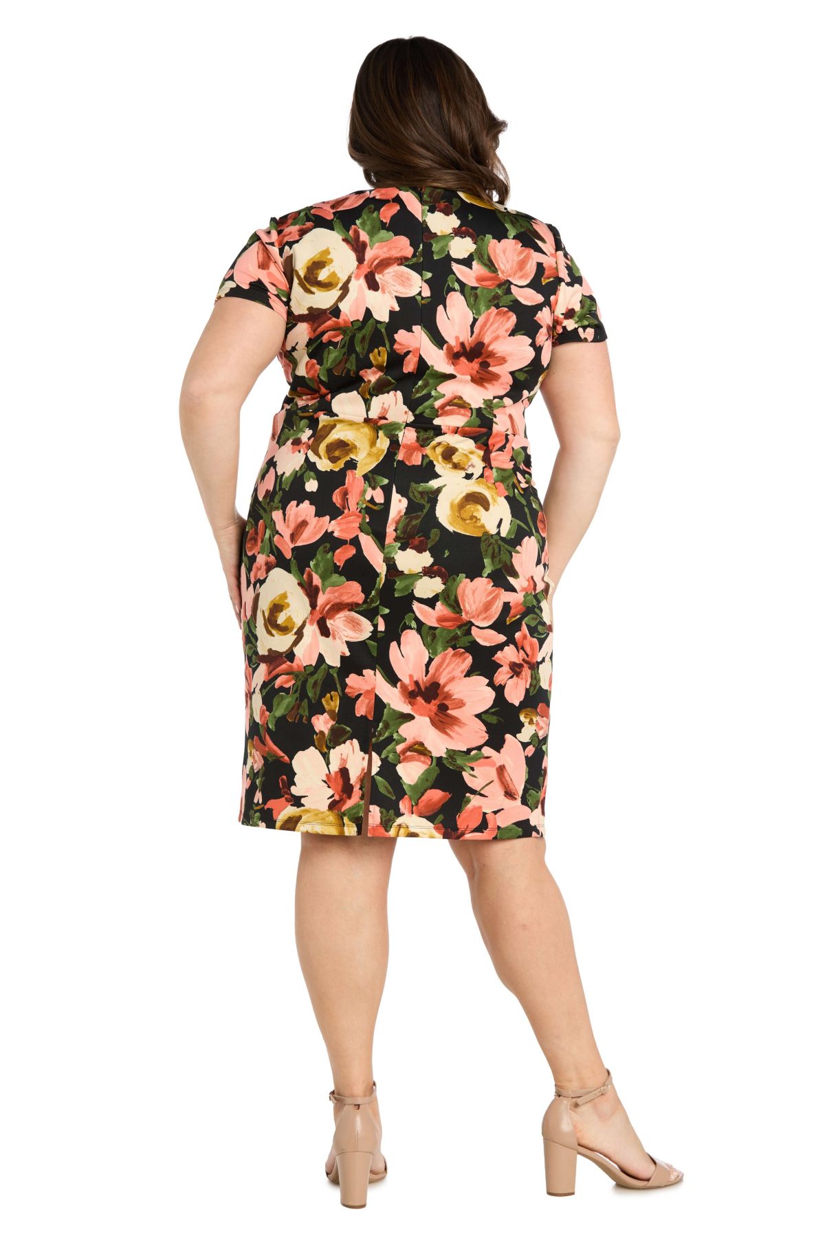 Womens 1Pc Floral Printed Sheath Dress