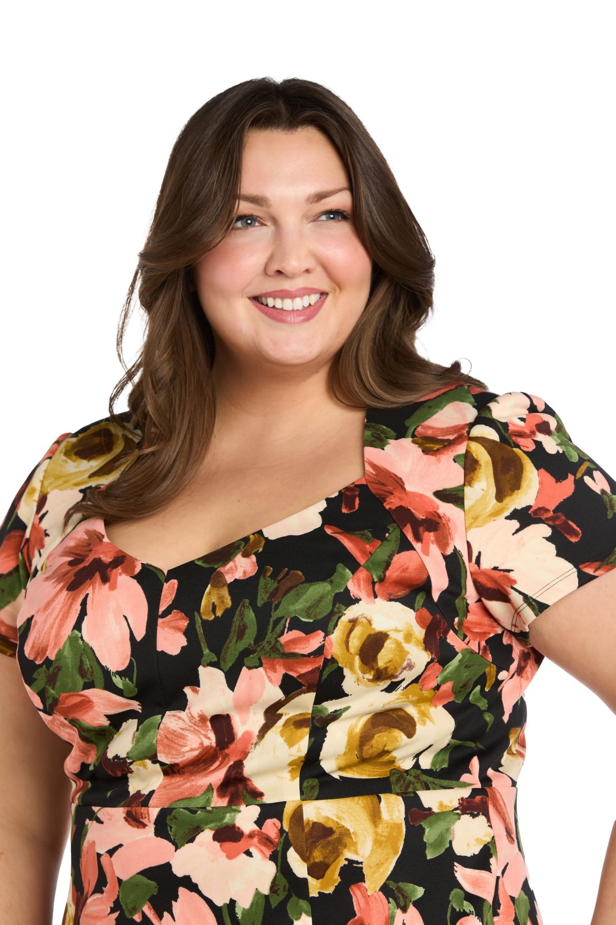 Womens 1Pc Floral Printed Sheath Dress