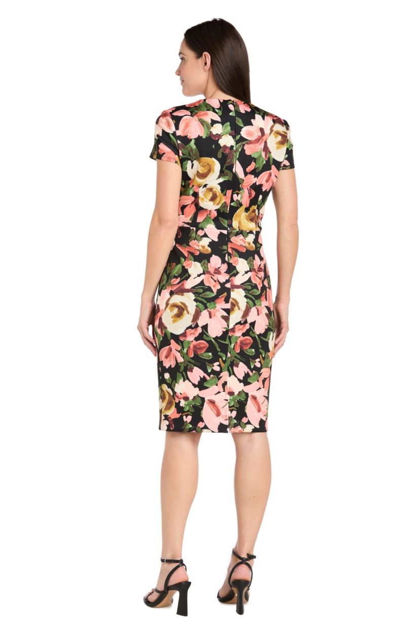 Missy 1Pc Floral Printed Sheath Dress
