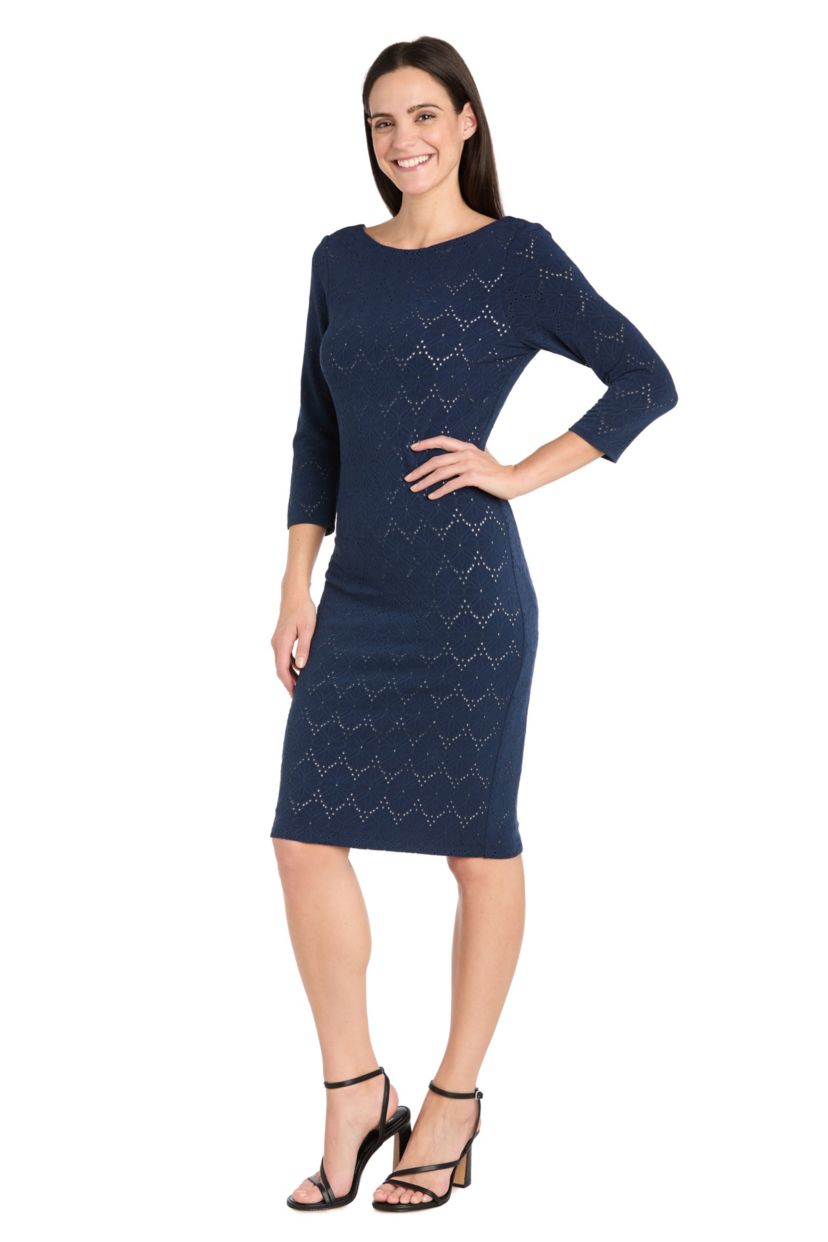 Missy 1Pc Crochet Lace Sheath