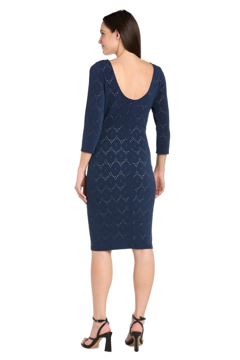 Missy 1Pc Crochet Lace Sheath