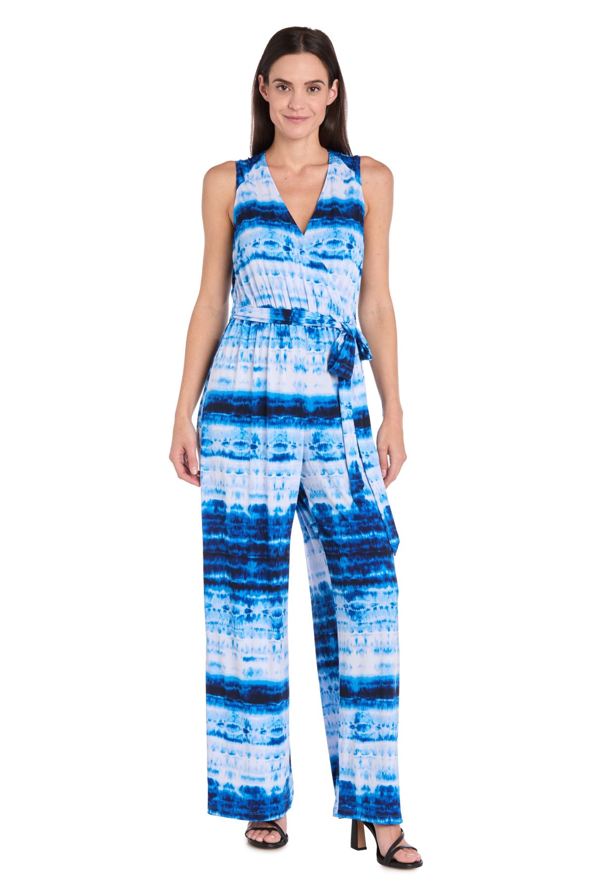 Missy 1Pc Printed Jumpsuit with Self Belt