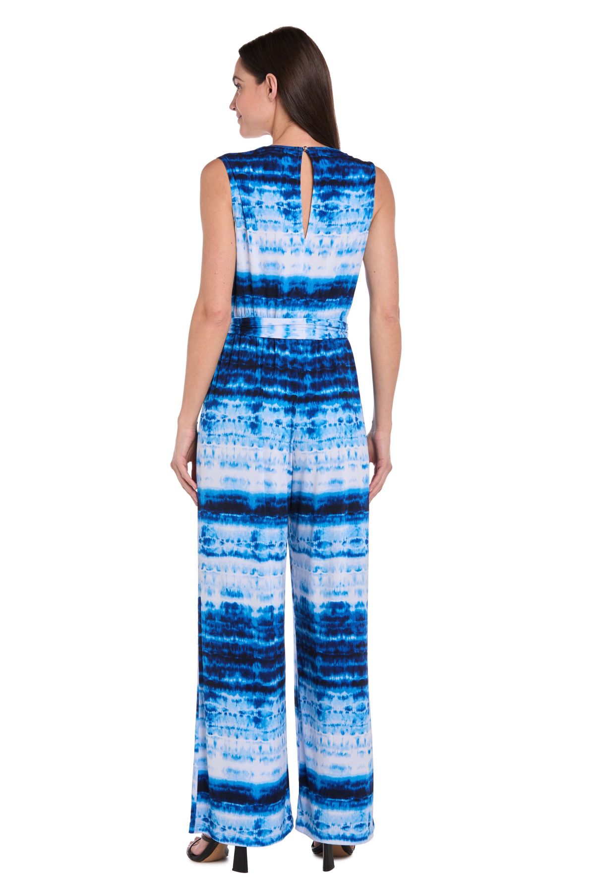 Missy 1Pc Printed Jumpsuit with Self Belt