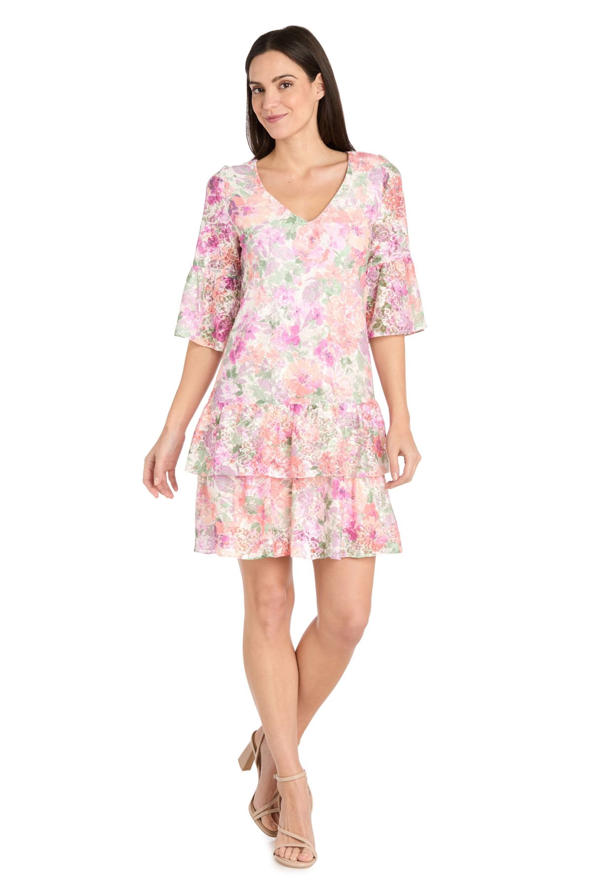 Missy 1Pc A- Line Tiered Hem Dress