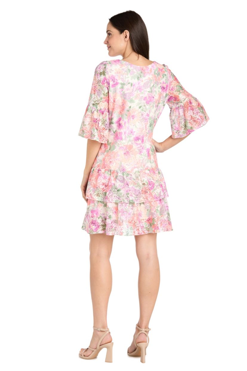 Missy 1Pc A- Line Tiered Hem Dress