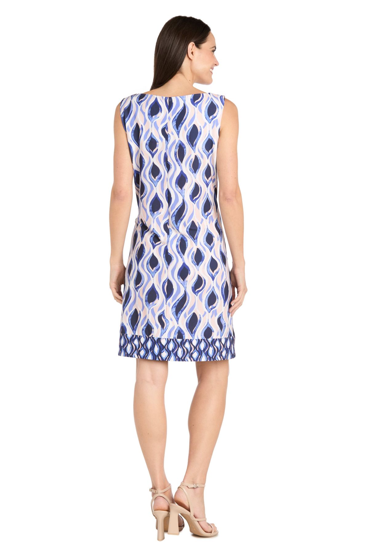 Missy 1Pc Sleeveless Printed A-Line Dress