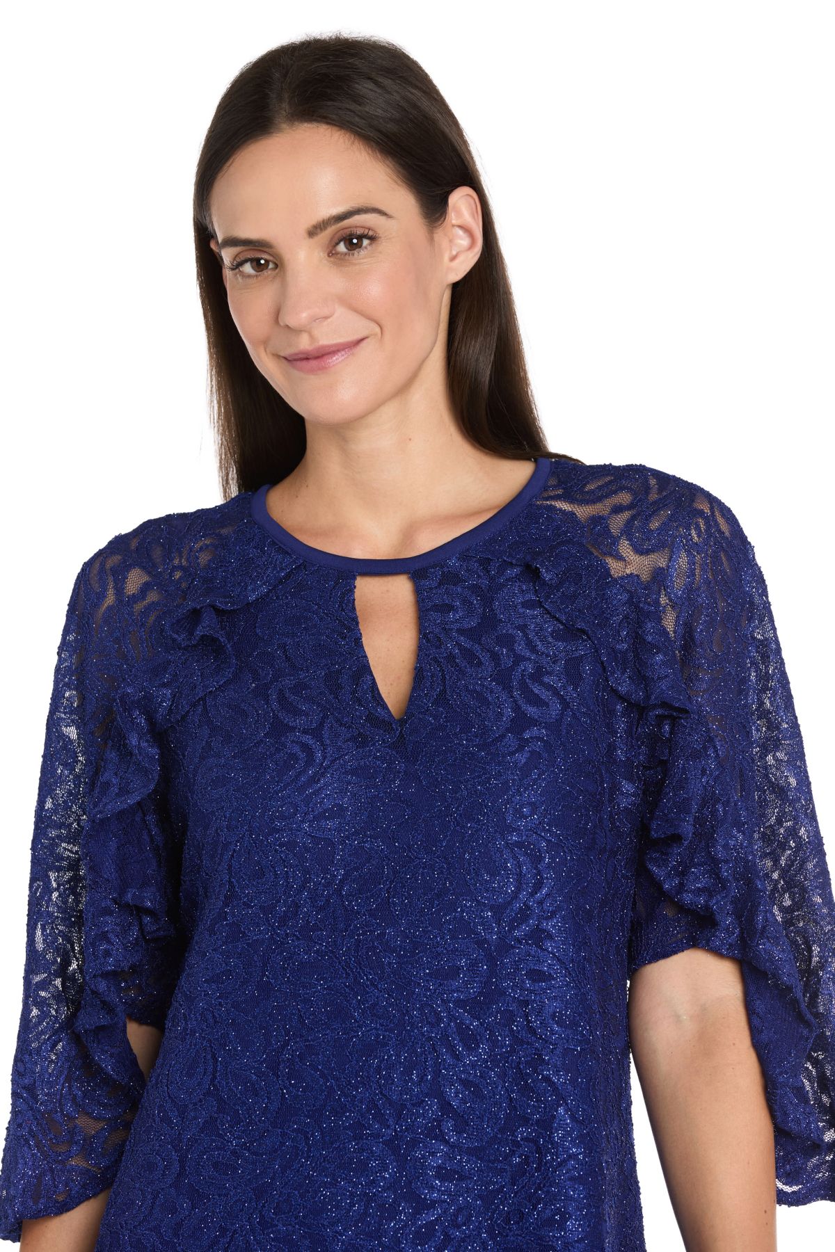 Short Glitter Lace Dress