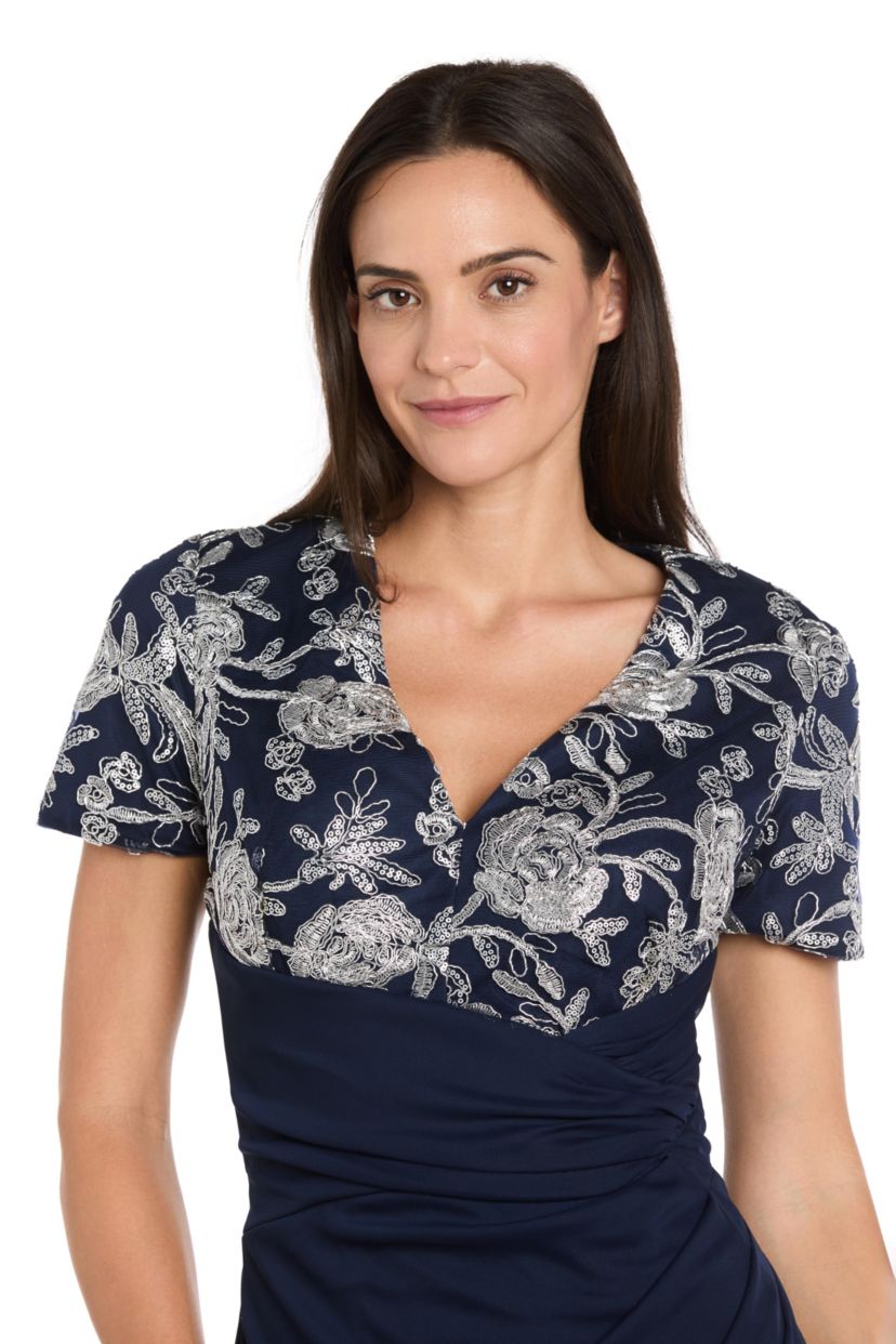 Long Matte Chiffon Dress